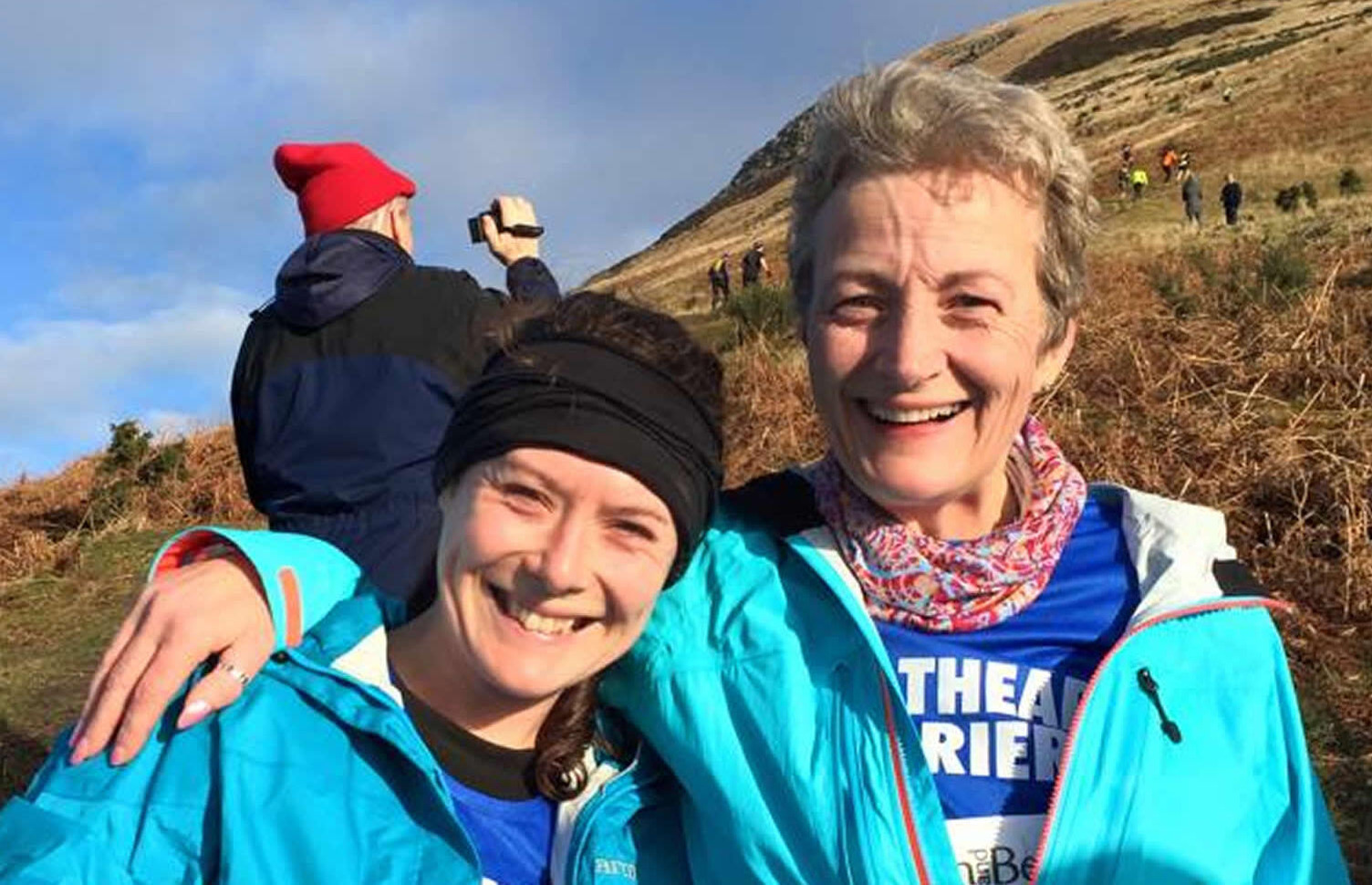 Ruth and Rhian after an epic Devil's Burdens Leg 2