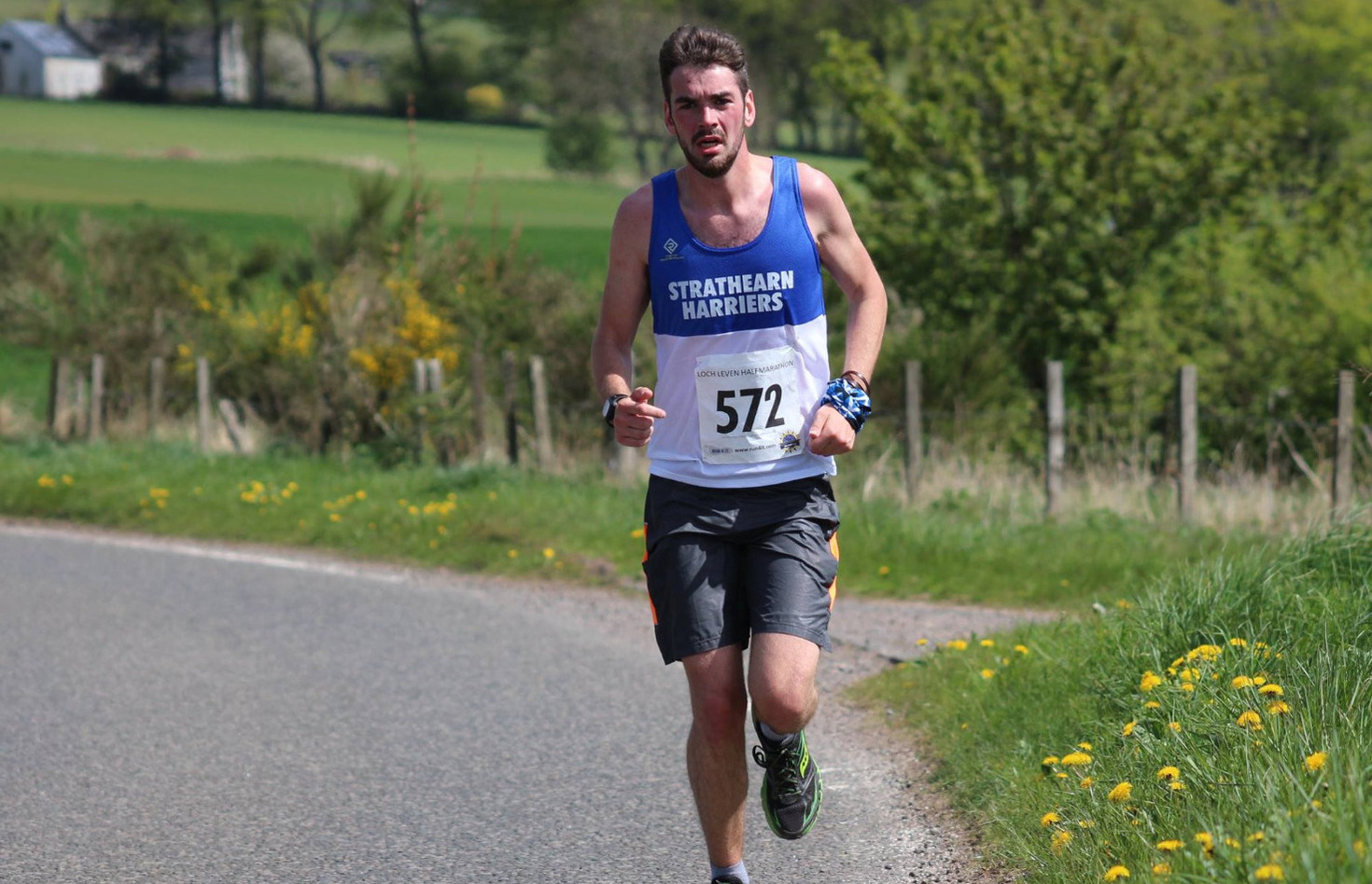 Ben Murphy at the Loch Leven half marathon